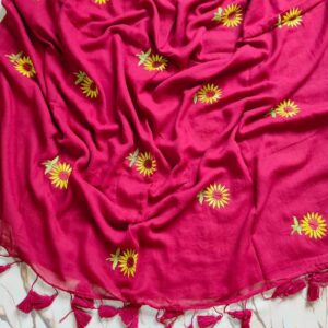 Pink 6 Yard Saree